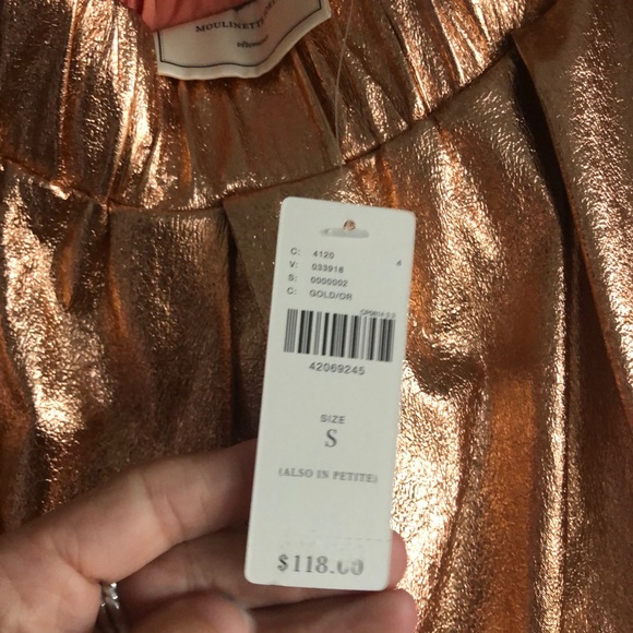 Moulinette Soeurs Copper Foil Skirt - Picture 2 of 5